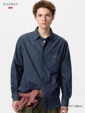 Camisas unisex de denim ligero
