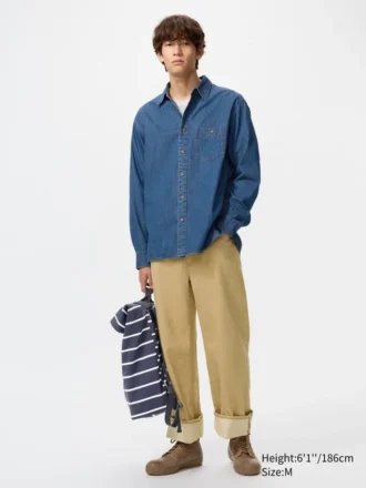 Camisas unisex de denim ligero