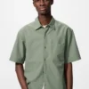 Camisas unisex de seersucker | Mangas cortas