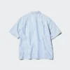 Camisas unisex de seersucker | Mangas cortas | A rayas