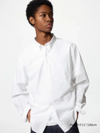 Camisas unisex de tela de sarga | Botones
