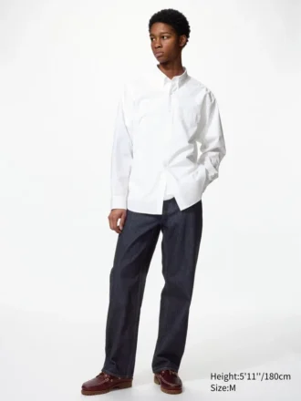 Camisas unisex de tela de sarga | Botones