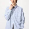 Camisas unisex de tela de sarga | Botones en el cuello | A cuadros Camisas unisex de tela de sarga | Botones en el cuello | A cuadros