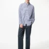 Camisas unisex de tela de sarga | Botones | Rayas Camisas unisex de tela de sarga | Botones | Rayas