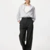 Camisas unisex de tela de sarga | Cuello regular | A cuadros