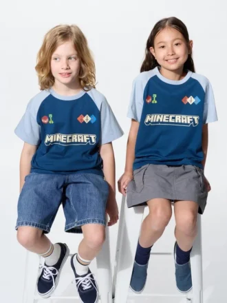 Camiseta con diseño gráfico de Minecraft para niños