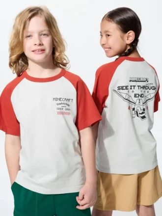 Camiseta con diseño gráfico de Minecraft para niños