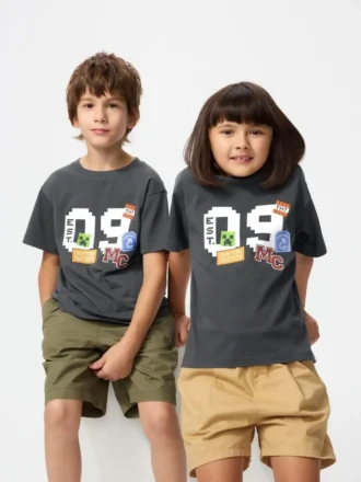 Camiseta con diseño gráfico de Minecraft para niños