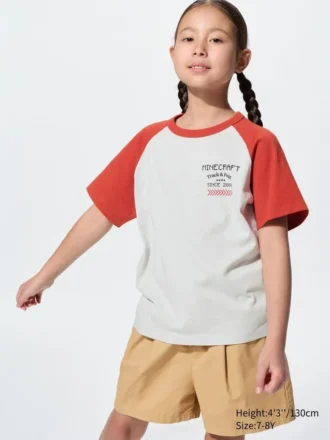 Camiseta con diseño gráfico de Minecraft para niños
