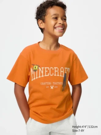 Camiseta con diseño gráfico de Minecraft para niños