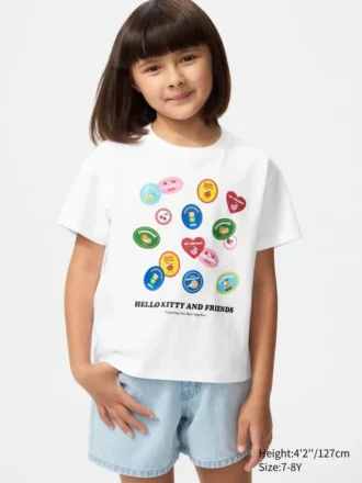 Camiseta con estampado de personajes de Sanrio para niños