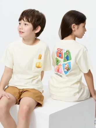 Camiseta con gráfico de la película Super Mario Galaxy para niños Camiseta con gráfico de la película Super Mario Galaxy para niños
