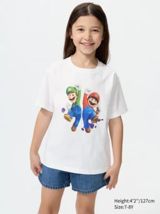 Camiseta con gráfico de la película Super Mario Galaxy para niños