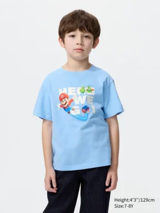 Camiseta con gráfico de la película Super Mario Galaxy para niños