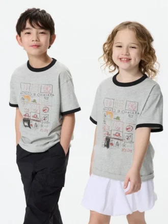 Camiseta con gráfico Ny Pop Art UT para niños | Basquiat