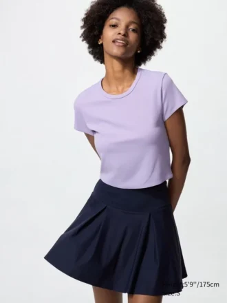 Camiseta corta AIRism Soft para mujer