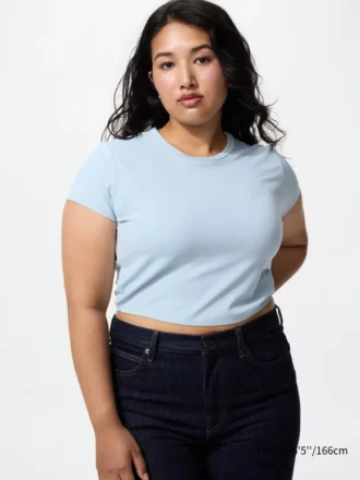 Camiseta corta AIRism Soft para mujer