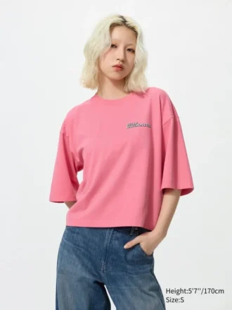 Camiseta corta con gráfico Babymonster Ut para mujer