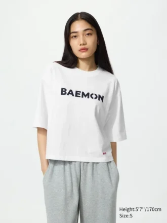Camiseta corta con gráfico Babymonster Ut para mujer