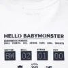 Camiseta corta con gráfico Babymonster Ut para mujer