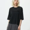 Camiseta corta con gráfico Babymonster UT para mujer | Transparente
