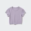 Camiseta corta Ultra Stretch AIRism para mujer Camiseta corta Ultra Stretch AIRism para mujer