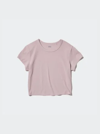 Camiseta corta Ultra Stretch AIRism para mujer