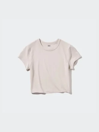 Camiseta corta Ultra Stretch AIRism para mujer