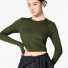 Camiseta corta Ultra Stretch AIRism para mujer | Camiseta de manga larga