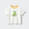 Camiseta de algodón AIRism para bebé | Dinosaurio Camiseta de algodón AIRism para bebé | Dinosaurio