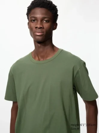 Camiseta de algodón AIRism para hombre