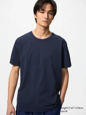 Camiseta de algodón AIRism para hombre