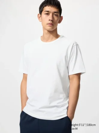 Camiseta de algodón AIRism para hombre