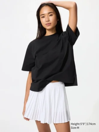 Camiseta de algodón AIRism para mujer