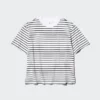 Camiseta de algodón AIRism para mujer | A rayas Camiseta de algodón AIRism para mujer | A rayas
