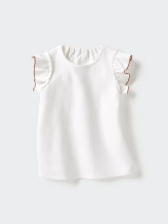 Camiseta de algodón Baby AIRism | Con volantes
