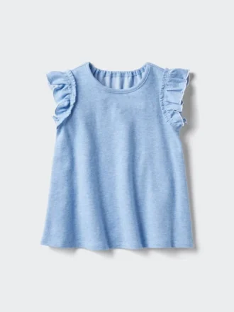 Camiseta de algodón Baby AIRism | Con volantes