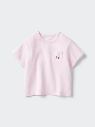 Camiseta de algodón Baby Baby AIRism | Parche