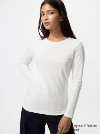 Camiseta de algodón HEATTECH para mujer | Extra cálida