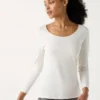 Camiseta de algodón HEATTECH para mujer | Extra cálida | Cuello redondo Camiseta de algodón HEATTECH para mujer | Extra cálida | Cuello redondo