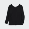 Camiseta de algodón HEATTECH para mujer | Extra cálida | Cuello redondo Camiseta de algodón HEATTECH para mujer | Extra cálida | Cuello redondo
