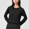 Camiseta de algodón Supima Cotton para mujer | Camiseta de manga larga