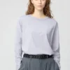 Camiseta de algodón Supima Cotton para mujer | Camiseta de manga larga