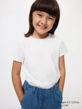 Camiseta de canalé para niños