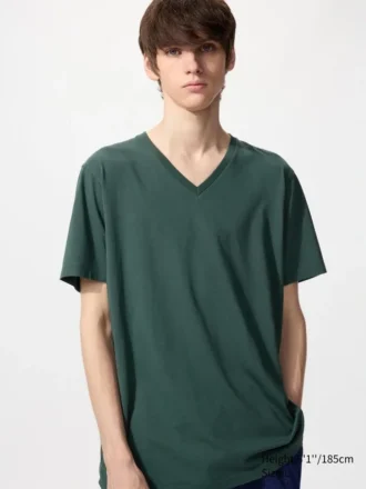 Camiseta de cuello en V de Supima Cotton para hombre
