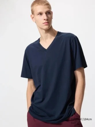 Camiseta de cuello en V de Supima Cotton para hombre