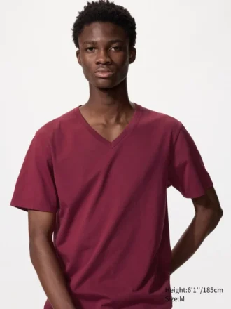 Camiseta de cuello en V de Supima Cotton para hombre