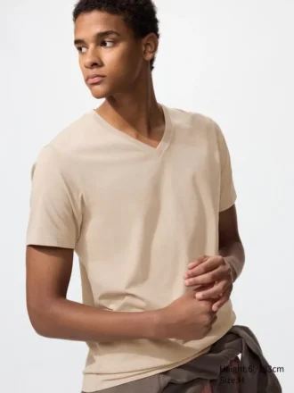 Camiseta de cuello en V de Supima Cotton para hombre