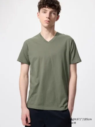 Camiseta de cuello en V Dry para hombre
