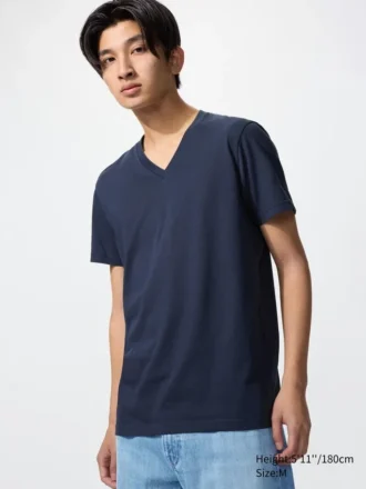 Camiseta de cuello en V Dry para hombre
